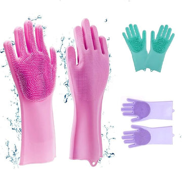 Multi-purpose Silicone Cleaning Gloves