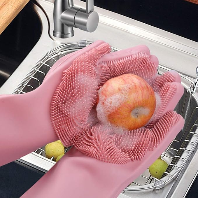 Multi-purpose Silicone Cleaning Gloves